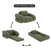 Idée d'entreprise innovante 2026 Alibaba Sans quantité minimale de commande Emballage compressé Chaise longue gonflable convertible double pour salon et chambre