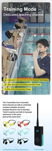 Kit Wireless per Allenamento di Nuoto: Auricolare a Conduzione Ossea Sommergibile + Microfono Walkie-Talkie per Allenamento in Piscina, Cuffie per Studenti e Istruttori - Product Image 6