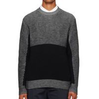 Herren Large Plus Size Herbst Winter Warmer Pullover Atmungsaktiver Strick pullover mit einfachem Näh muster Anti-Shrink-Design