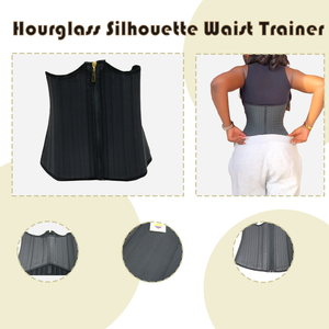 Faja <span class=keywords><strong>de</strong></span> Látex 100% con Gancho Invisible, Faja Reductora <span class=keywords><strong>de</strong></span> Cintura Larga por Delante y Corta por Detrás, Corsé Postquirúrgico Efecto Reloj <span class=keywords><strong>de</strong></span> Arena con 25 Varillas <span class=keywords><strong>de</strong></span> Acero - Product Image 2