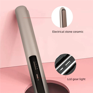 Hot-Selling USB Rechargeable <strong>Mini</strong> <strong>Hair</strong> <strong>Straightener</strong> Portable Wireless 2-in-1 Fast Heating Iron for Home Use - Product Image 6