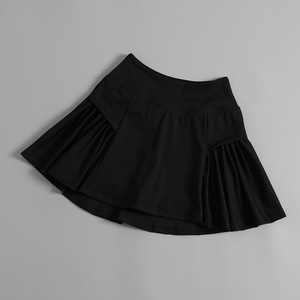 Falda Deportiva de Tenis de Cintura Alta con Pliegues y Color Sólido para Mujer, Pantalones Cortos Deportivos de Secado Rápido, Anti-luz - Product Image 6