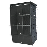Système de sonorisation Line Array bidirectionnel, deux woofers de 12 pouces, deux haut-parleurs à compression en titane néodyme de 3 pouces, haute performance, faible distorsion