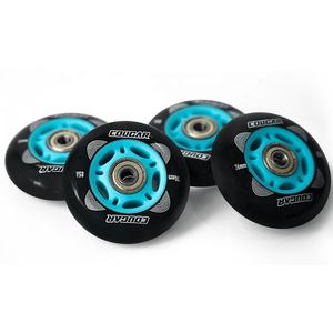 Roues de patins urbains d'usine 74 <span class=keywords><strong>76</strong></span> 78 80mm roues de patinage à roues alignées Slalom 307 85A roues PU - Product Image 1