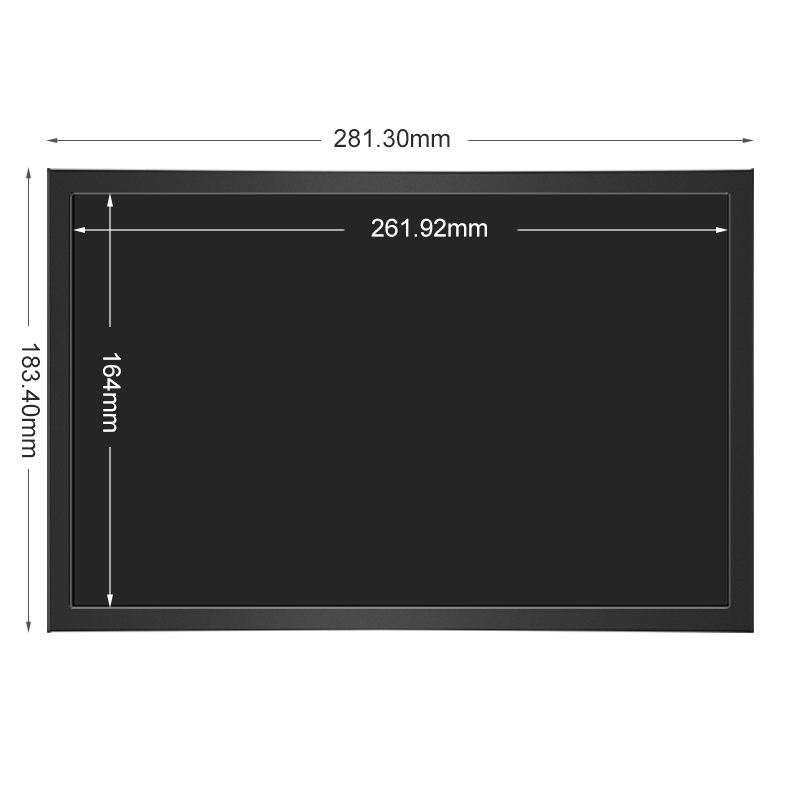 12.1 Inch VGA AV BNC Industrial Factory LCD Monitor 1280*800 Resolution Non-Touch Screen Wall-Mounted Desktop Metal Case