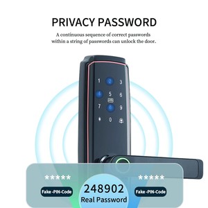 ระบบล็อคประตูอัตโนมัติอัจฉริยะแบบสแกนลายนิ้วมือ <span class=keywords><strong>TTlock</strong></span> สำหรับระบบความปลอดภัยบ้านผ่านคลาวด์  สำหรับบ้านสไตล์ยุโรป - Product Image 4