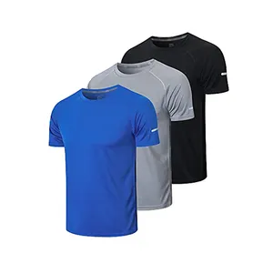 Penjualan terlaris 2023 kaus olahraga atasan Gym pria kualitas tinggi produsen kaus pakaian kebugaran kosong kustom untuk pria/