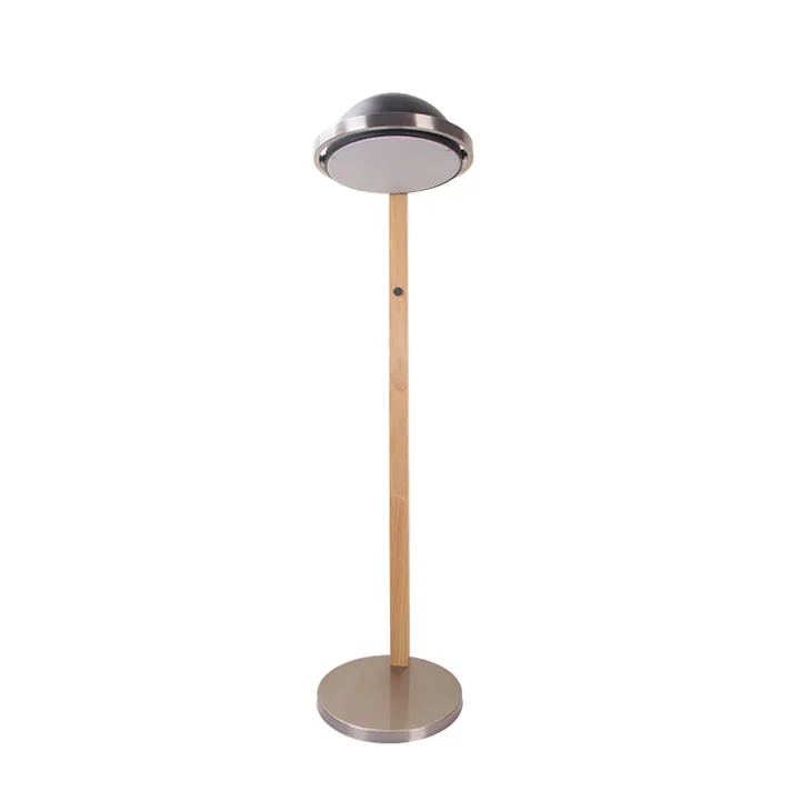 مصباح خشبي قائم منتصف القرن مصباح أرضي قابل للتعديل