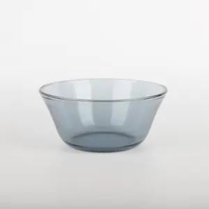 New Arrival Luxury Design Popular Unique Design Solid Colored Hammered Pattern Dessert Glass Fruit Bowl Glass Bowl Set For Sale