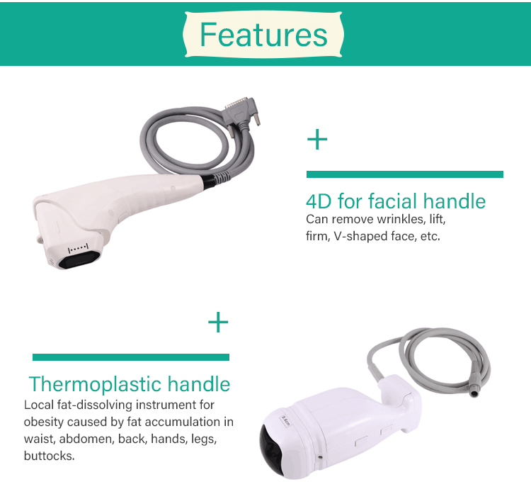4D Ultra Face Lift Hi Fu Anti-aging Beauty Machine With 4 Handles 5 Handles One Shoot 12 Lines