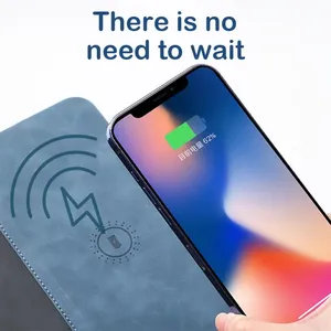 Chuột Pad Với 15W Điện Thoại Không Dây Nhanh Chóng Sạc <span class=keywords><strong>2</strong></span> Trong 1 PU Da Chơi Game Mousepad Cho PC Máy Tính Xách Tay Văn Phòng Phụ Kiện - Product Image 3