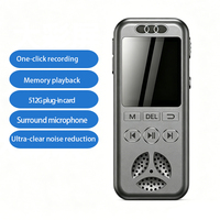 Mini enregistreur vocal numérique portable, appareil d'enregistrement audio professionnel avec réduction du bruit et activation vocale, avec fonction de lecture