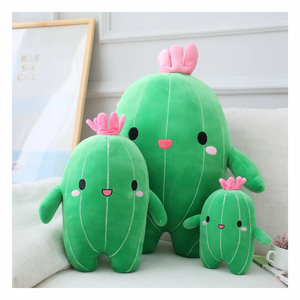 Kawaii Animal de peluche de juguete de almohada al por mayor de peluche de dibujos animados Plushie <span class=keywords><strong>Cactus</strong></span> Plants Plush Hugging Pillow - Product Image 1