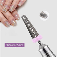 Nouvelles fraises à ongles argentées durables pour manucure et nail art