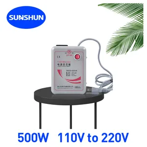 Shunhong 500W Step Up Transformer 110V Ke 220V Harga Bagus Fase Tunggal Toroidal Power Volt Converter 110 220 230 Dibuat dari Cina