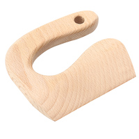 Private Aanpassen Oem Hot Hoge Kwaliteit Sharp Vervaardigd Cleaver Fruit Groente Cake Goedkoopste Kid Speelgoed Kleine Houten Mes