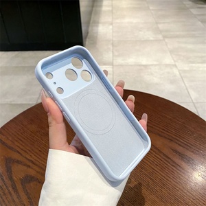เคสโทรศัพท์ซิลิโคนเหลวสีพื้นแบบออลอินวัน พร้อมปุ่ม Ai สำหรับ iPhone 16-1  รวมที่จับโทรศัพท์ - Product Image 3