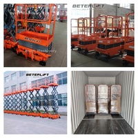 Tragbare Mini-Halbelektrische Manuelle Scherenhebebühne zur Miete 3m 4m 5m 6m 7m 8m 10m 12m 14m 16m 18m 20m