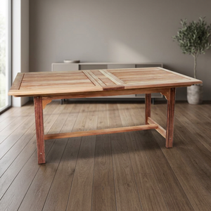 Mesa de Comedor Rectangular Extensible Moderna de Madera Maciza para 8 Personas, Resistente, Ecológica, Impermeable, Duradera, para Uso en Exteriores - Product Image 4