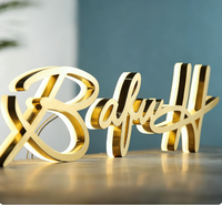 Letrero de Metal con Retroiluminación LED 3D Personalizado, Logotipo Iluminado de Acero Inoxidable Dorado para Vestíbulo de Hotel, Oficina y Marca Comercial