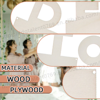 Tailai mariée à être juste marié toile de jute bannière fête de mariage toile de fond photographie accessoires mariage en bois Art artisanat lettre avec Clip