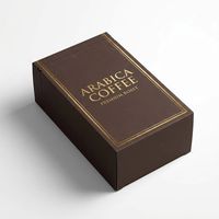 Boîte à grains de café en carton blanc de qualité alimentaire, imprimée en couleur CMYK personnalisée, avec bande de déchirement facile, emballage de vente au détail, OEM, vente en gros