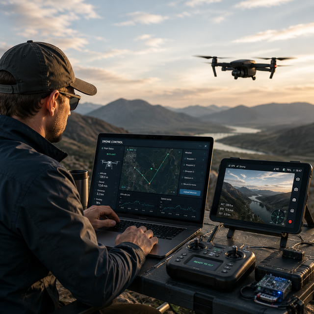 Custom UAV Software Development With UAV Control System Flight Management Platform IoT Integration Autonomous UAV Solutions