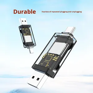 <span class=keywords><strong>Convertitore</strong></span> OTG <span class=keywords><strong>USB</strong></span> Type-C a <span class=keywords><strong>SD</strong></span>/TF Due-in-Uno Multifunzione Lettore di Schede Esterno <span class=keywords><strong>USB</strong></span> 2.0 ad Alta Velocità per Fotocamera e Telefono Cellulare - Product Image 4