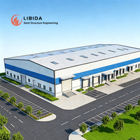Entrepôt préfabriqué durable en acier Q345B, structure en acier pour la logistique, la distribution et le stockage