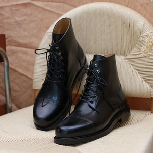 Botas Retro Estilo Británico Americana para Hombre, Modernas, Versátiles, con Cordones, Casuales, de Caña Alta, para Fiesta, con Diseño Arrugado, Ligeras y Transpirables - Product Image 3