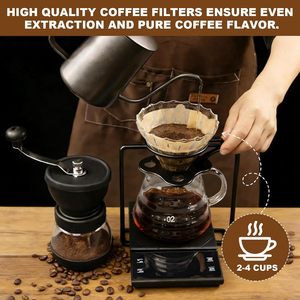 กระดาษกรองกาแฟแบบเฟรนช์เพรส ดีไซน์ทันสมัยรูปทรงพัด ผลิตในจีน - Product Image 3