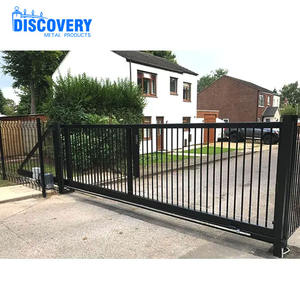 Puertas Correderas Automáticas en Voladizo, Puerta Principal de Entrada Lineal de Aleación de Aluminio Eléctrica Comercial, Diseño para Patio y Villa - Product Image 5