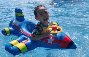 Flugzeug-<span class=keywords><strong>Baby</strong></span>-Schwimmreifen, aufblasbares Poolspielzeug aus PVC-Material mit 25 kg Tragkraft für Kleinkinder Jungen - Product Image 6