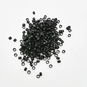 4.5mm Micro Aluminium Rings With Screw / Links Beads / Black D-Brown Brown L-Brown D-Blond Blond Auburn