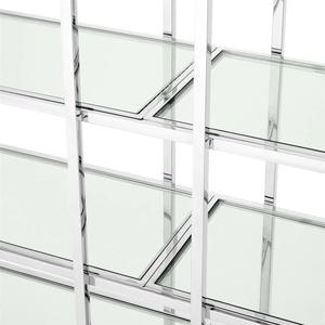 נייד זהב מתכת נירוסטה זכוכית מוסך מחסן תצוגת כבד החובה מדפי אחסון מדפי מדף - Product Image 6