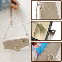 Étui portefeuille bandoulière tendance pour femme avec fentes pour cartes et protection pour iPhone 18 Pro Max 17 16 15 Plus 14 Pro Max