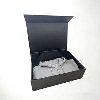 Boîte de luxe avec logo personnalisé, fermeture magnétique, couvercle en carton rigide, boîte en carton noir avec aimant, emballage pour chaussures, vêtements, emballage cadeau en carton