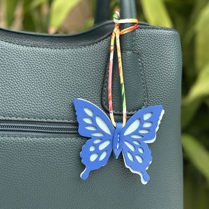 New Design Creative Colorful Butterfly <b>Charm</b> Cotton Rope Leather <b>Bag</b> Animal Pendant - Product Image 6