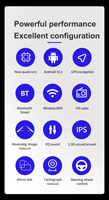 Autoradio universel Android 9 pouces BQCC avec CarPlay et Android Auto sans fil, GPS 2DIN, FM RDS, Bluetooth 5.1, lecteur vidéo de voiture, prise en charge des applications