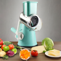 Handmatige multifunctionele groentesnijder/slicer keukenhulp met roestvrijstalen messen, milieuvriendelijk, alleen handwas.