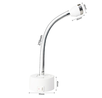 Lampe à ongles IBelieve à induction automatique, séchage rapide, sans fil, réglable, flexible, pour bureau, séchoir à un doigt, lampe de table pour ongles