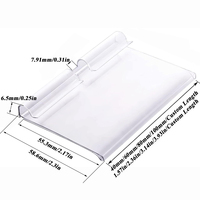 Usine Personnalisée 35mm Pvc En Plastique Supermarché Étagère Porte-Étiquette En Plastique Porte-Étiquette Effacer Bande De Données Pour Étagère En Métal