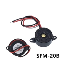 ZYSY SFM-20B DC3-24V Durable 3-V Avertisseur sonore électronique piézoélectrique 95DB Son continu pour voiture et fourgonnette