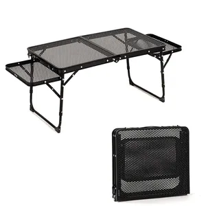 طاولة باربيكيو قابلة للطي KingGear طاولة لشواء المعسكرات مزودة بجزءين من الأجنحة - Product Image 1