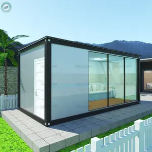 20ft الاقتصادية حاوية DIY المنزل سهلة تجميعها DIY وحدات المنزل مع جودة الجدار الزجاجي