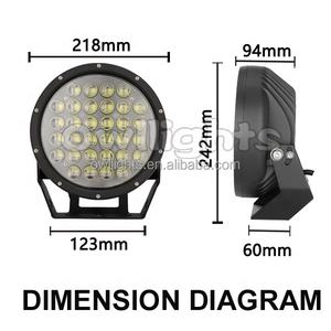 9 pulgadas 320W 4D lente LED luz de conducción camión faro auxiliar 4WD 9 pulgadas focos Led 4x4 parachoques focos con anillos - Product Image 5