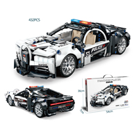 MOC brique blocs de construction jouet course coloré Lambo vert bétail blocs de construction voiture assemblage enfants cadeau projet modèle RC voiture