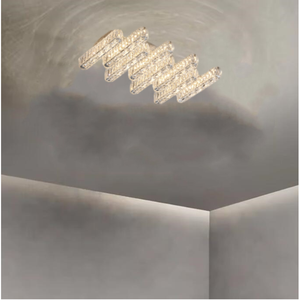 Lustre en cristal de qualité supérieure plafonnier suspension moderne led plafonniers lampe pour salon - Product Image 5