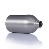 Bouteille de lotion en acier inoxydable à motif brossé de 500ml, distributeur de savon, bouteille de liquide pour shampoing