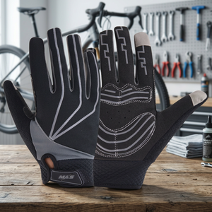 Half <b>Finger</b> Breathable Non-Slip Leather Impact Gloves Unisex Outdoor Touch Screen Cycling Road Mountain <b>Bike</b> - Product Image 3